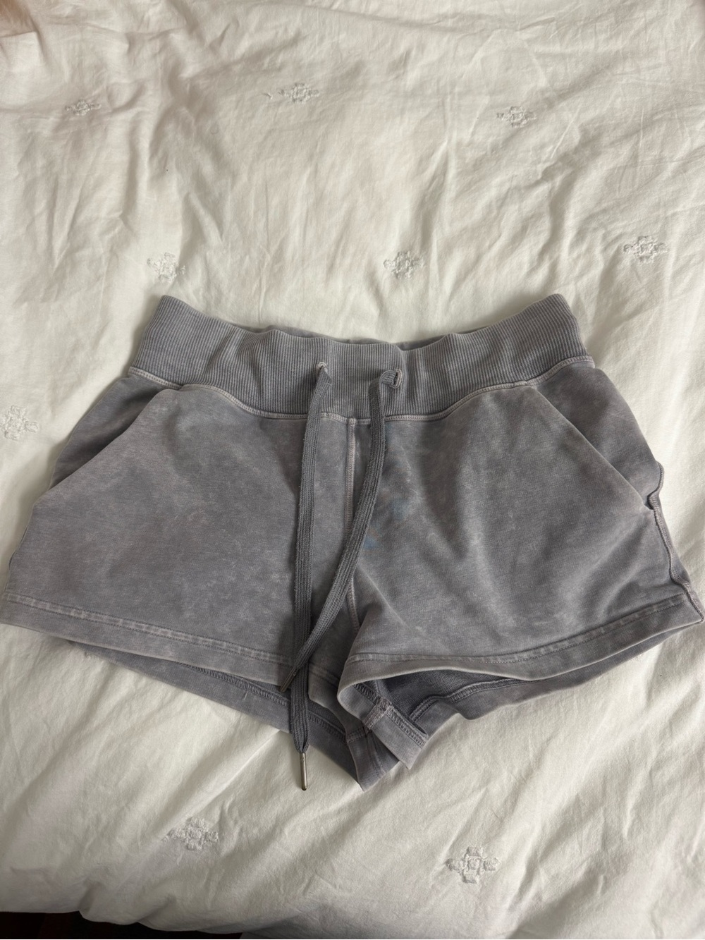 Lululemon 4 Grayish Blue Drawstring Lounge Shorts